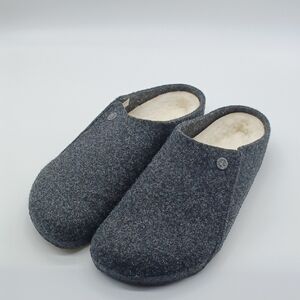 Birkenstock Men's Zermatt Rivet Shearling Slippers Clogs Wool Felt 12 Cozy NWOT